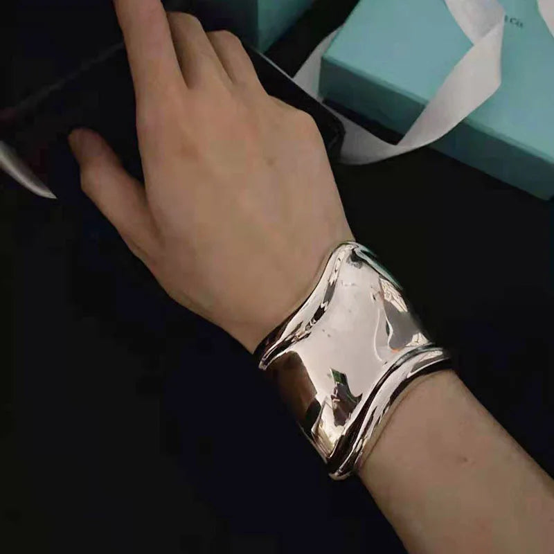 Stainless Steel Metal Cuff Bracelet
