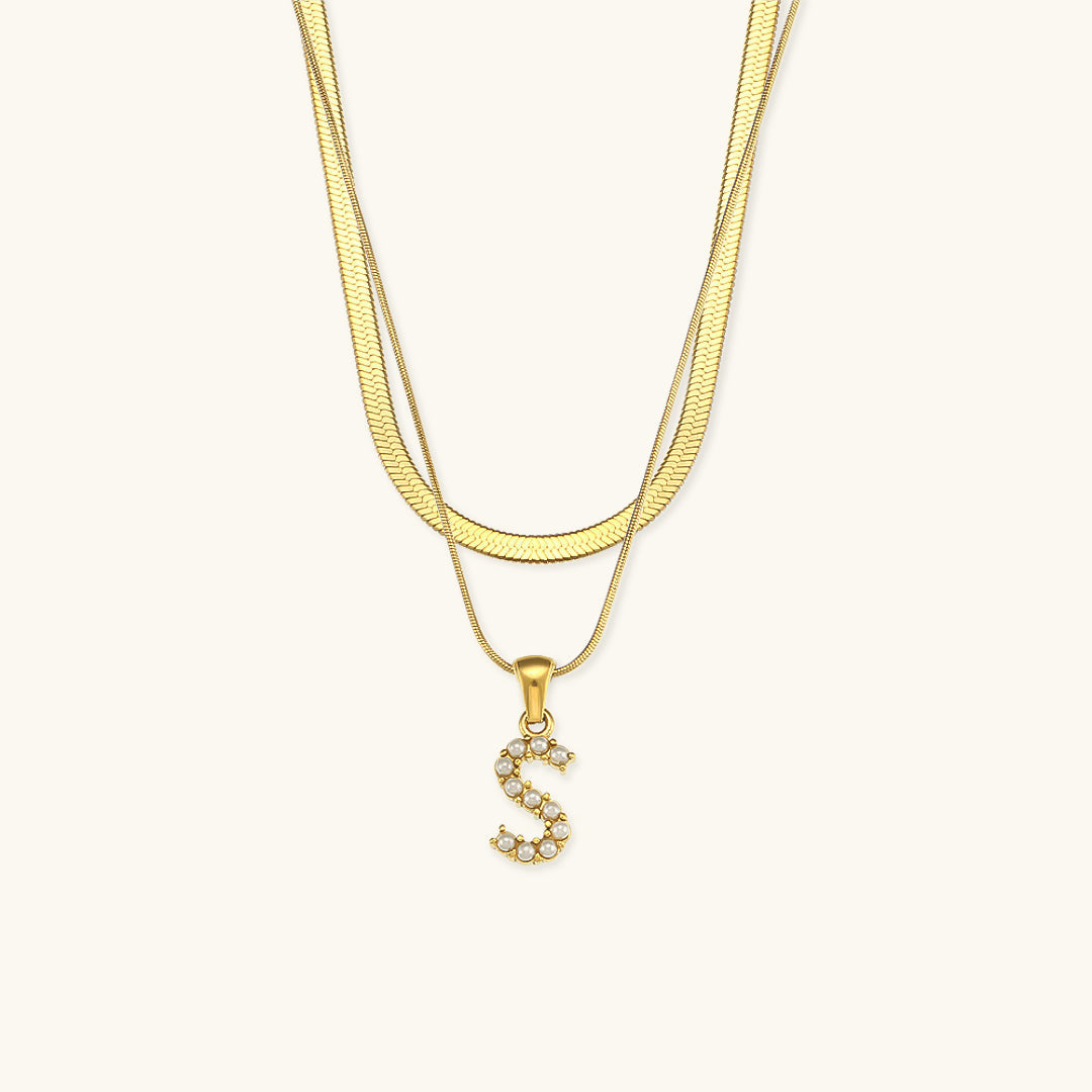 Double Letter Necklace