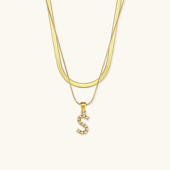 Double Letter Necklace