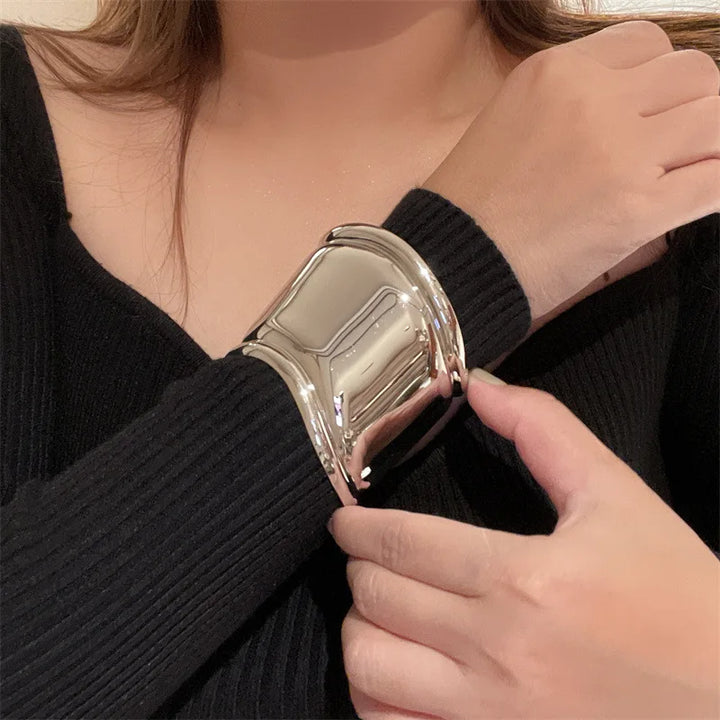Stainless Steel Metal Cuff Bracelet