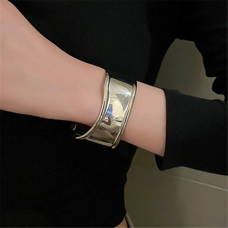 Stainless Steel Metal Cuff Bracelet