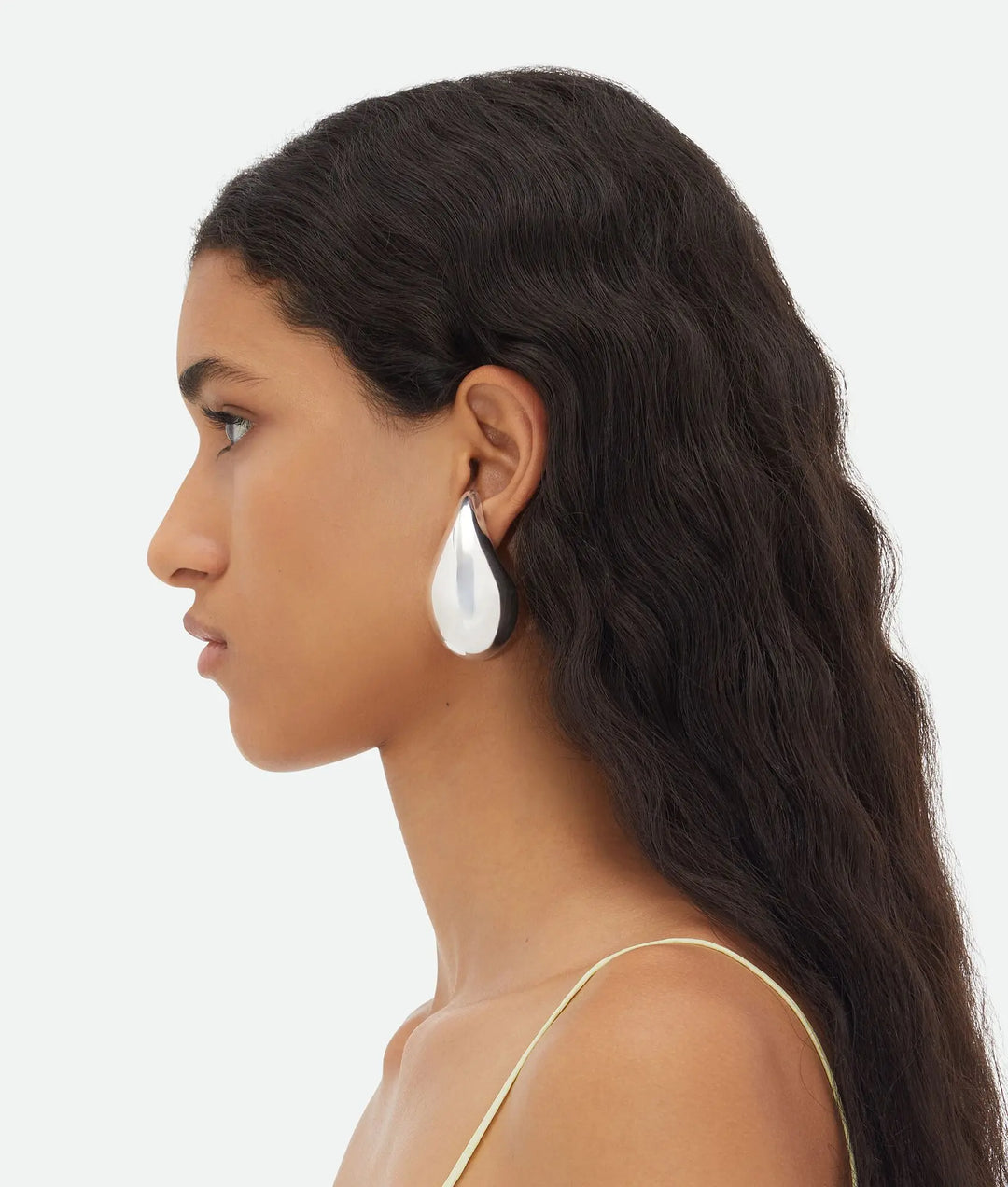 Stainless Steel Water Drop  Earrings Chunky