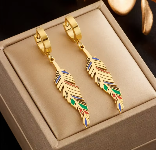 Feather earring