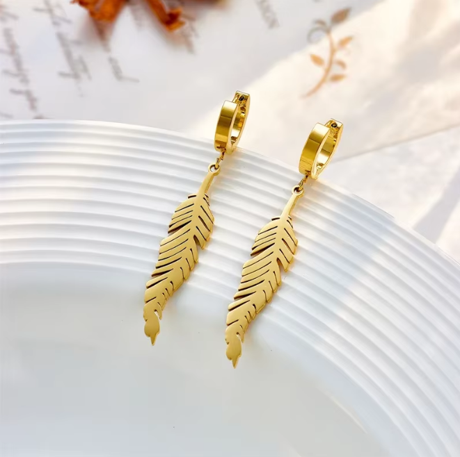 Feather earring