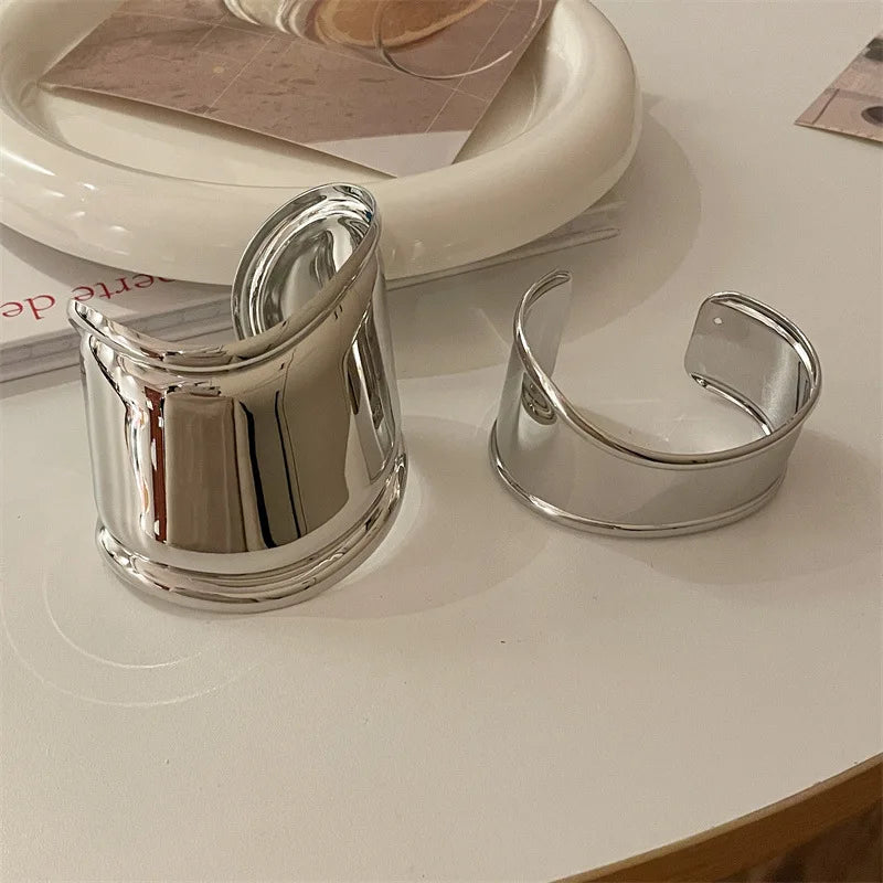 Stainless Steel Metal Cuff Bracelet