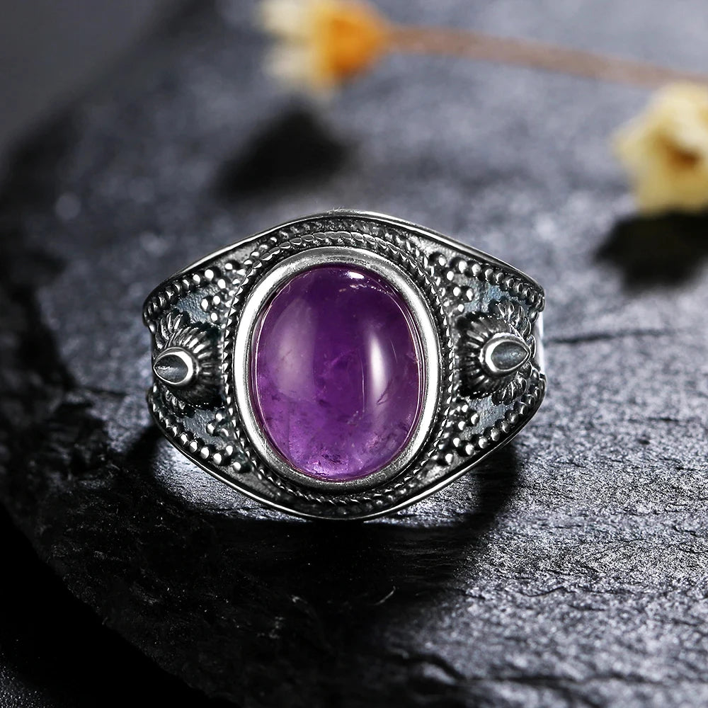 Amethyst 925 Silver Ring
