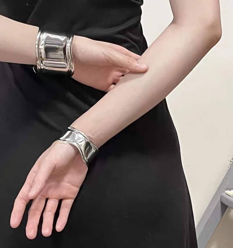 Stainless Steel Metal Cuff Bracelet