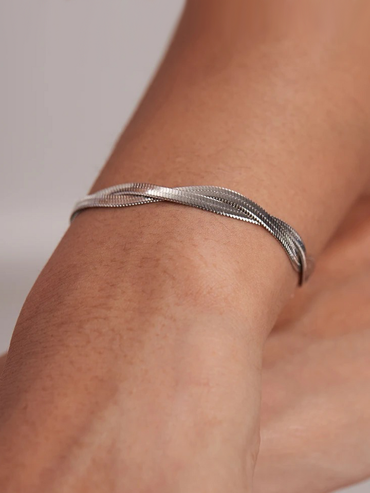 Twisted Snake Chain Bracelet