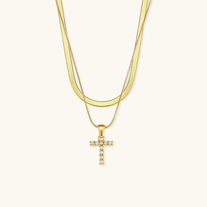 Double Letter Necklace