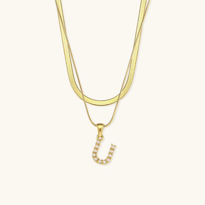 Double Letter Necklace