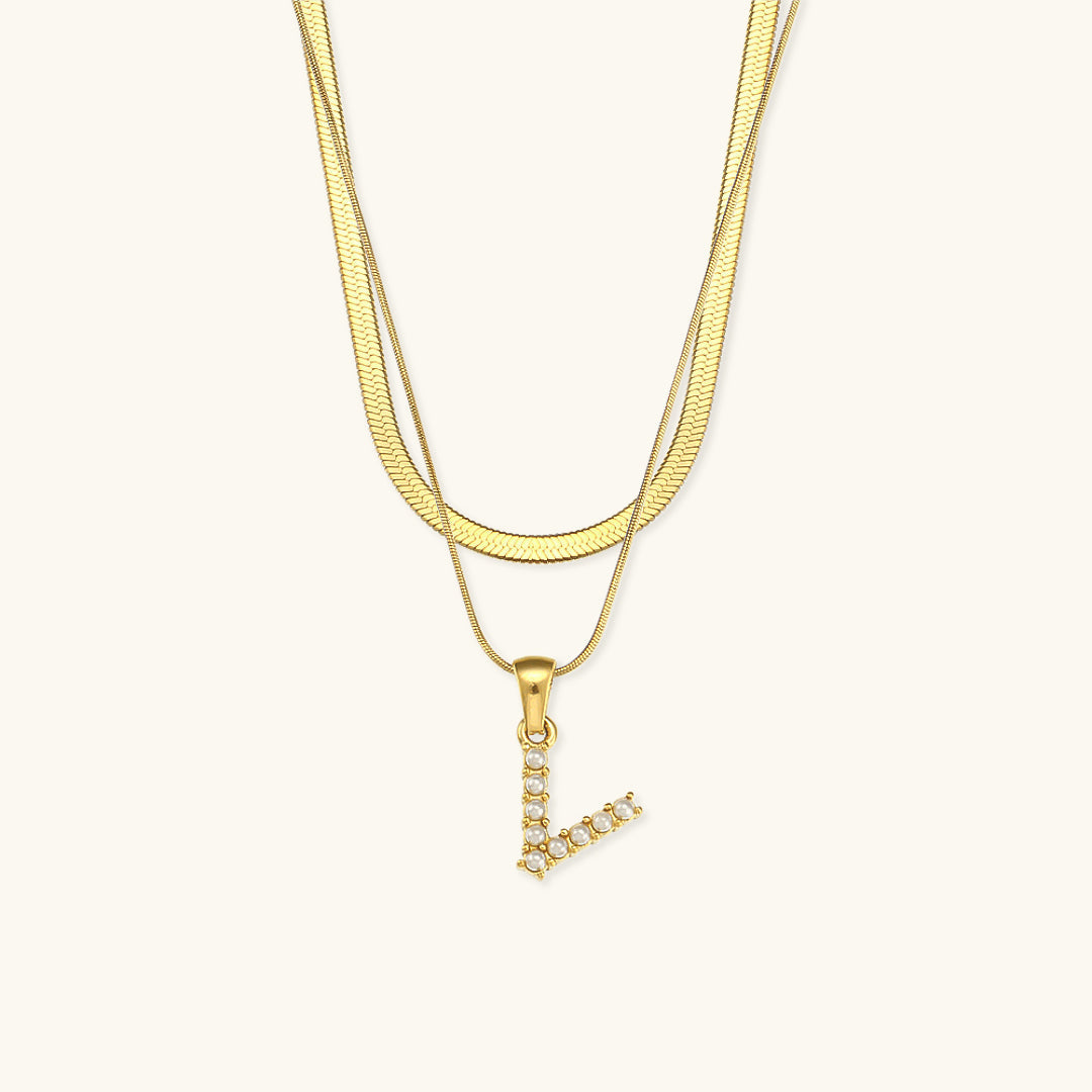 Double Letter Necklace