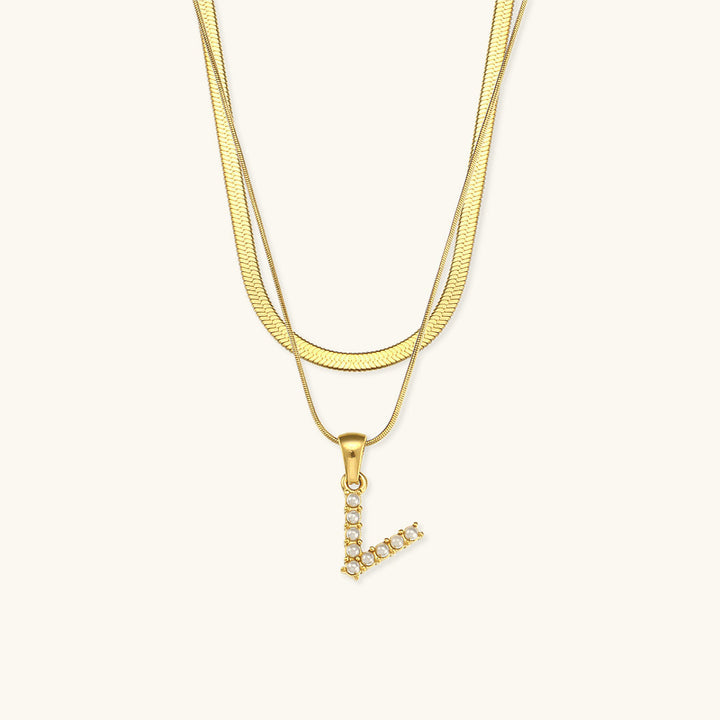 Double Letter Necklace