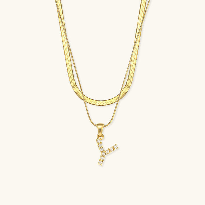 Double Letter Necklace