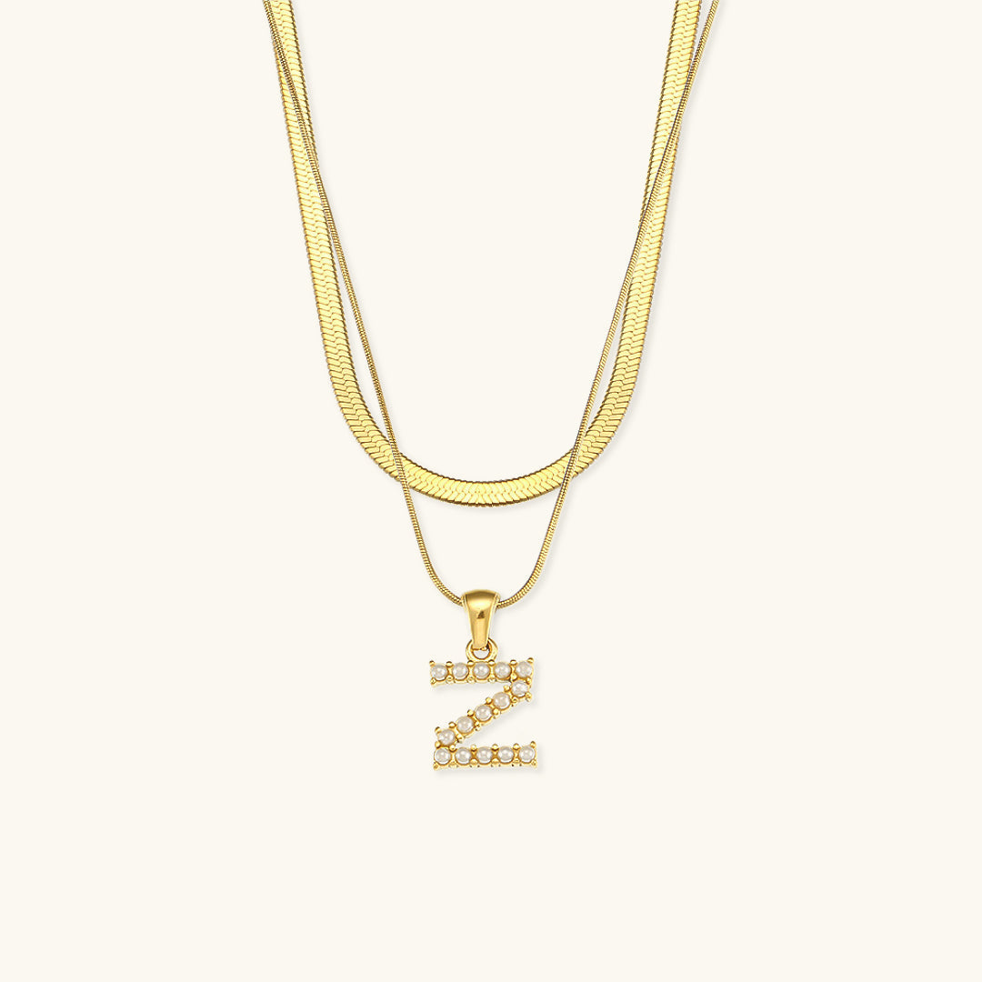 Double Letter Necklace