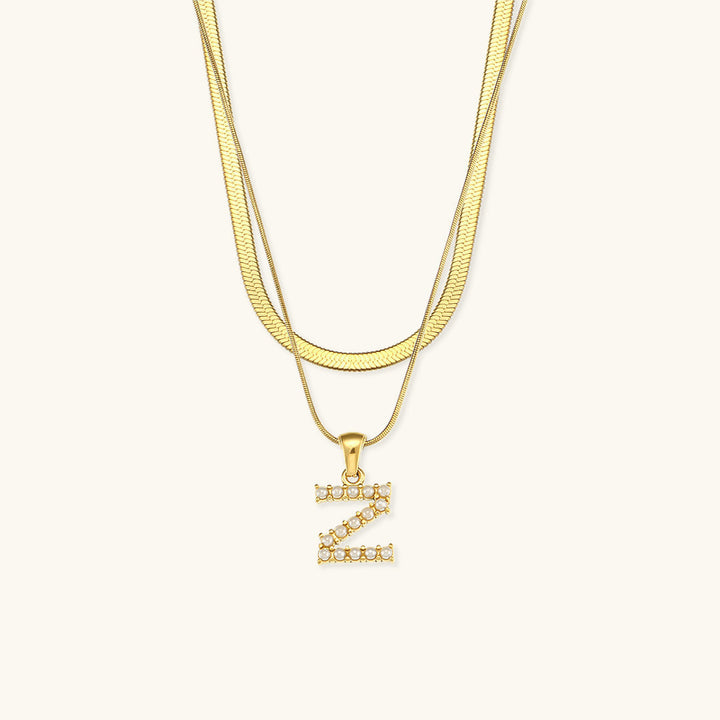 Double Letter Necklace