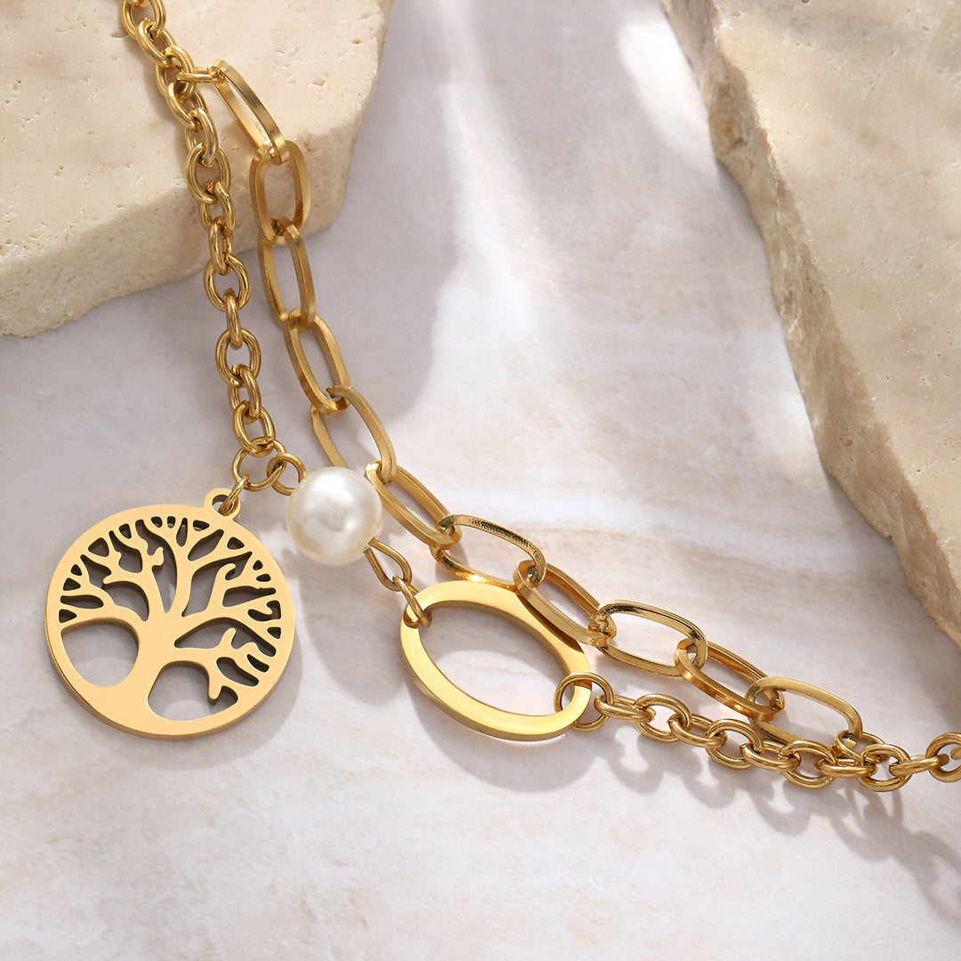 Tree of life with pearl Detail