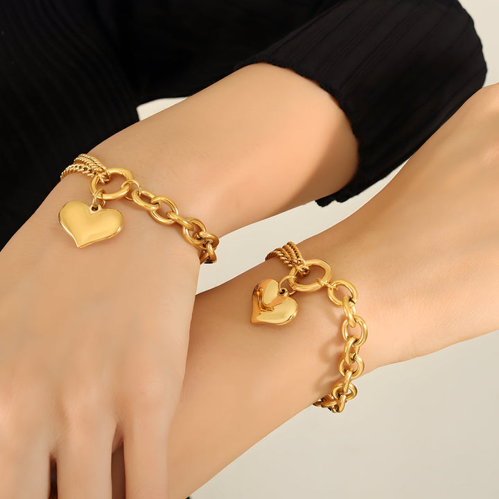 Amour Gold Heart Bracelet