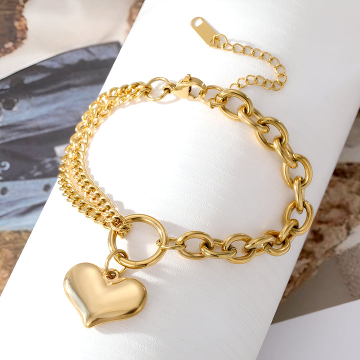 Amour Gold Heart Bracelet
