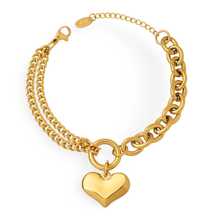 Amour Gold Heart Bracelet