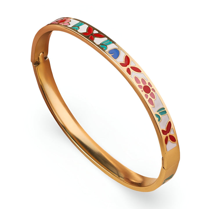 Red Butterfly Golden Bracelet