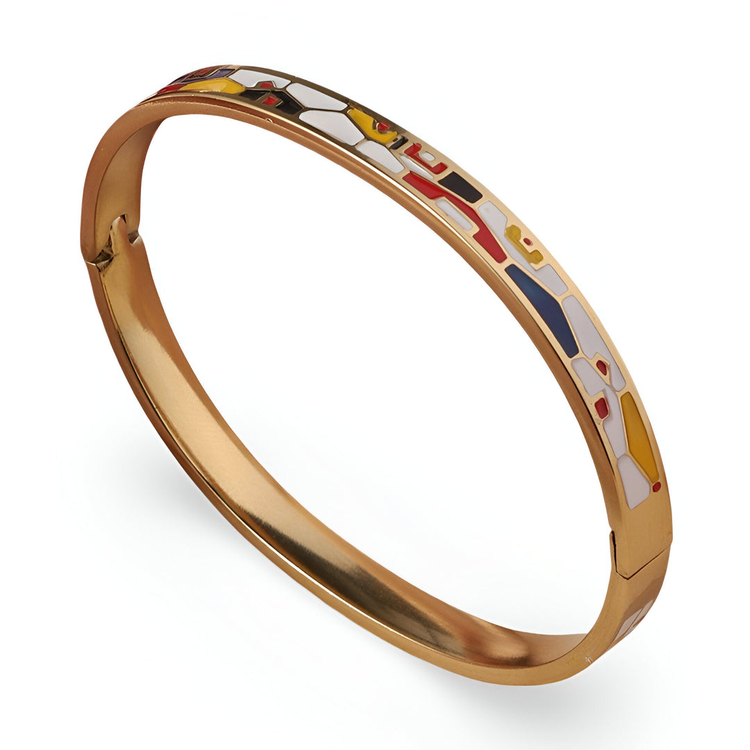Turqoise and Red Golden Bracelet