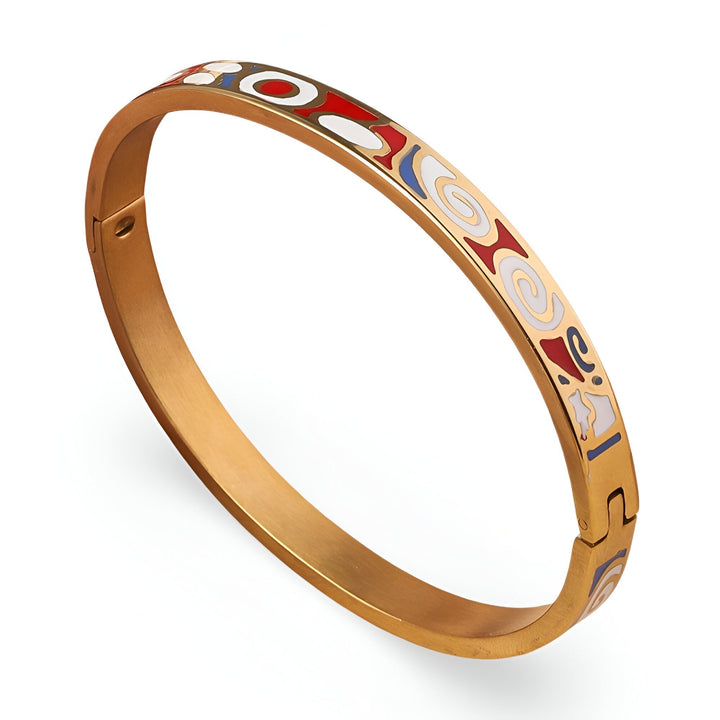 Turqoise and Red Golden Bracelet