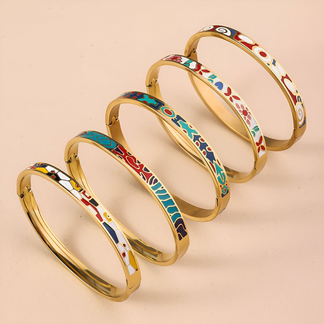 Turqoise and Blue Golden Bracelet