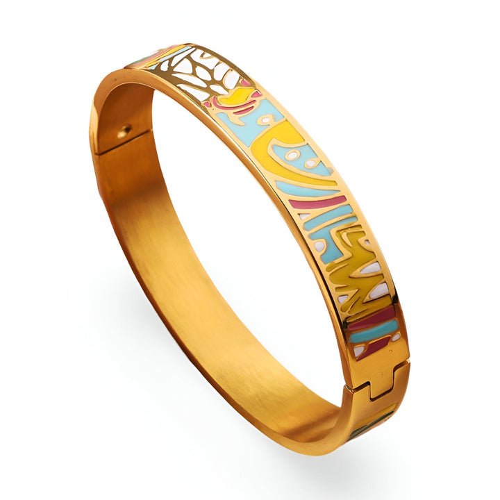 Turquoise Gold Bangle