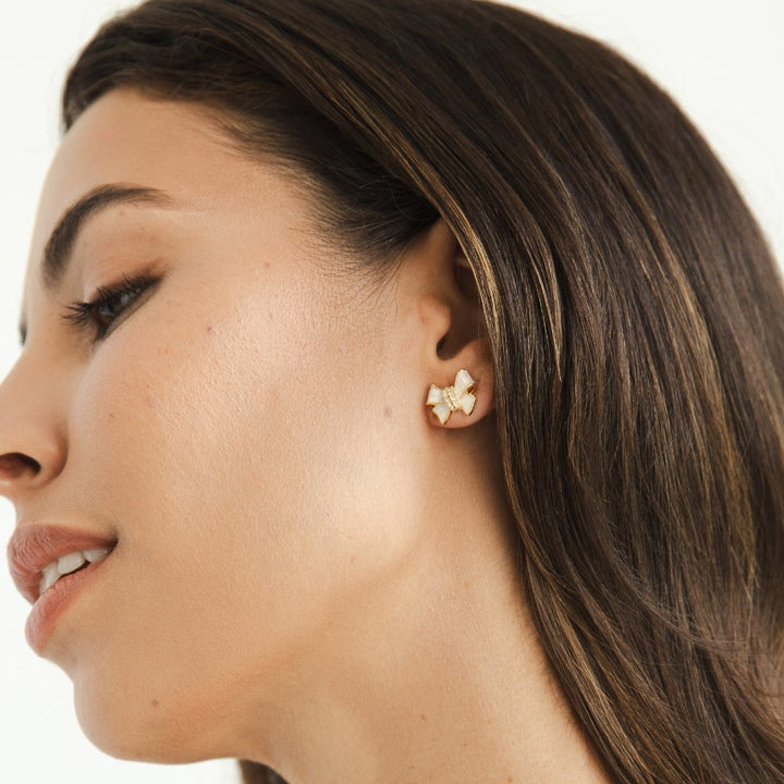 Bow tie earrings