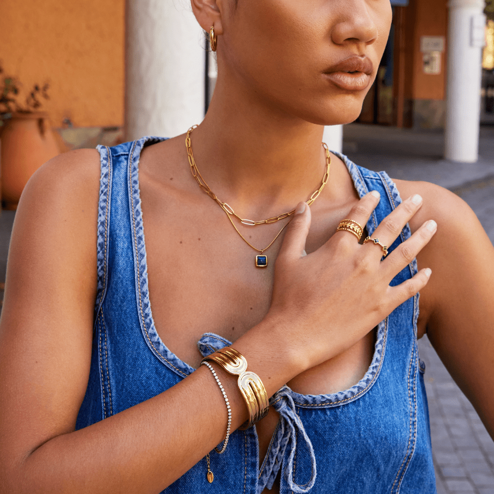 Gold Cuff Bangle