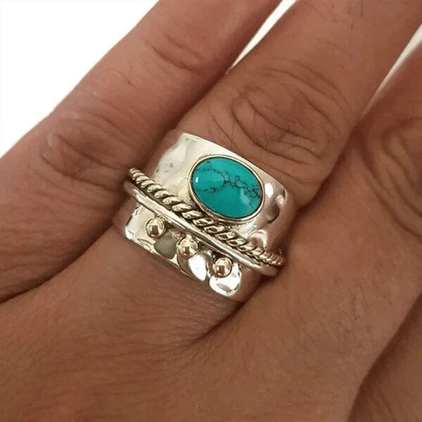 Turquoise Wide Vintage Ring