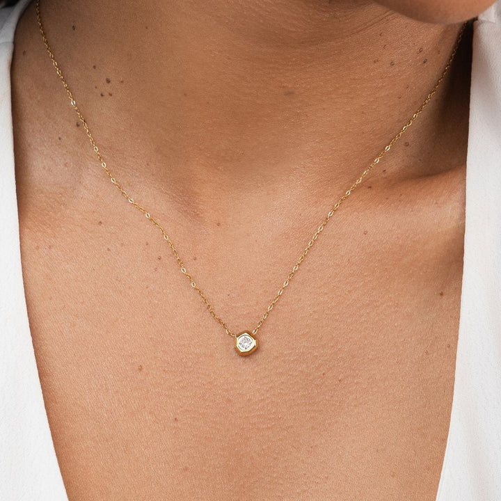 Crystal & Gold Necklace