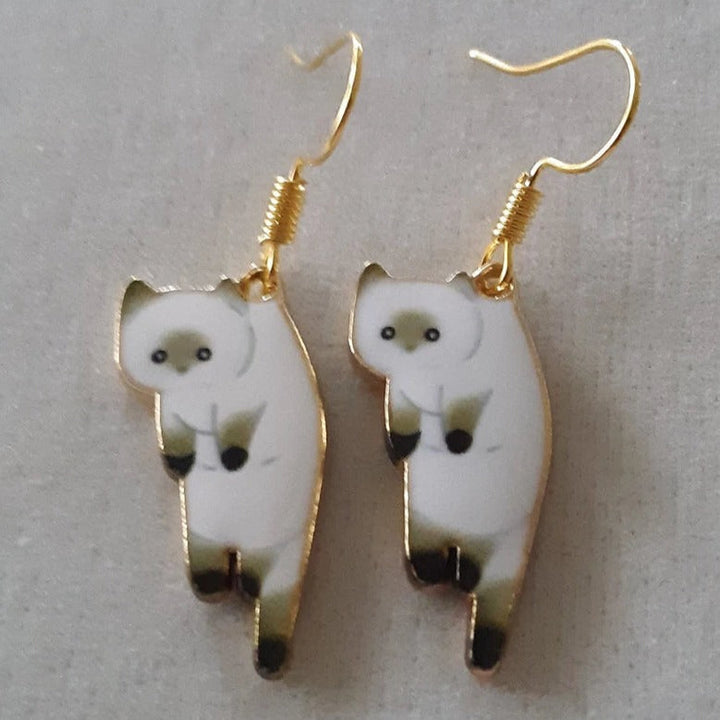 Dangling Cat Earrings
