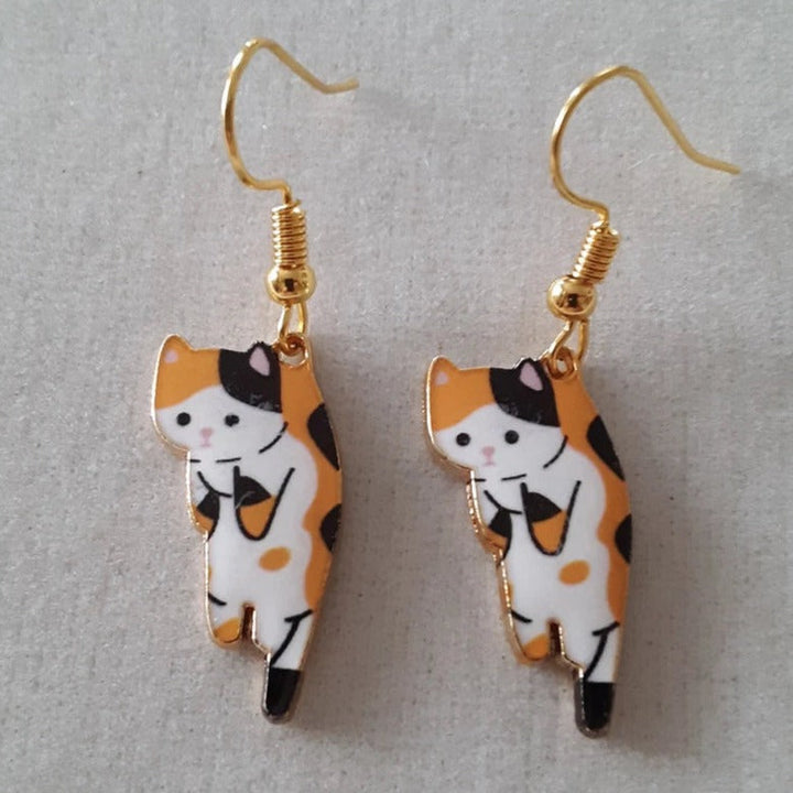 Dangling Cat Earrings