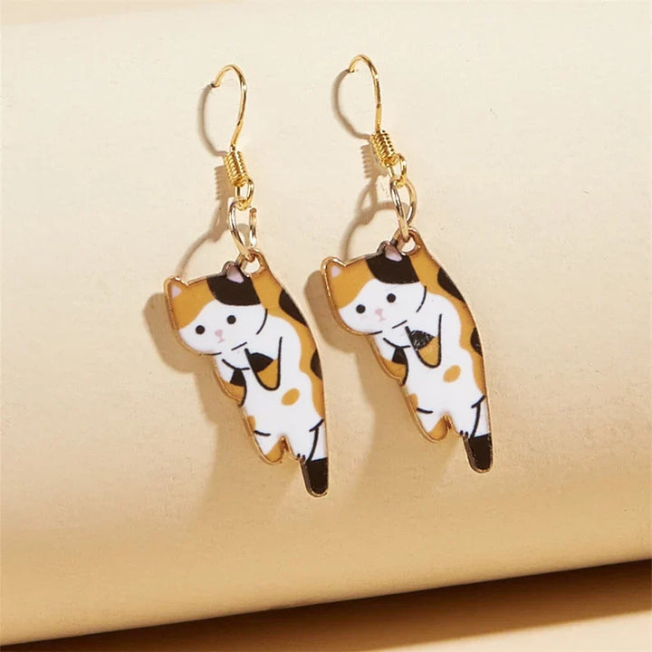 Dangling Cat Earrings