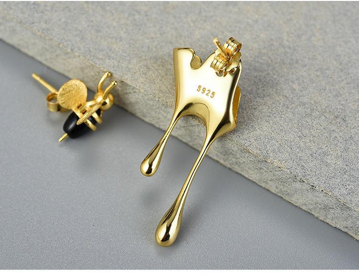 Bee and Honey Stud Earrings