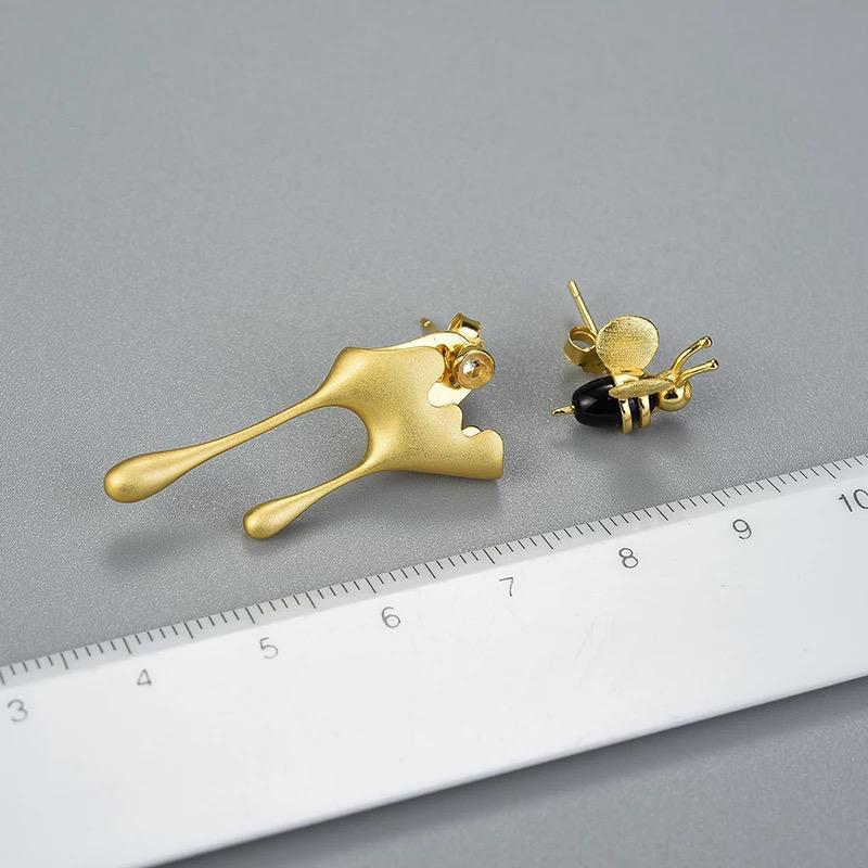 Bee and Honey Stud Earrings