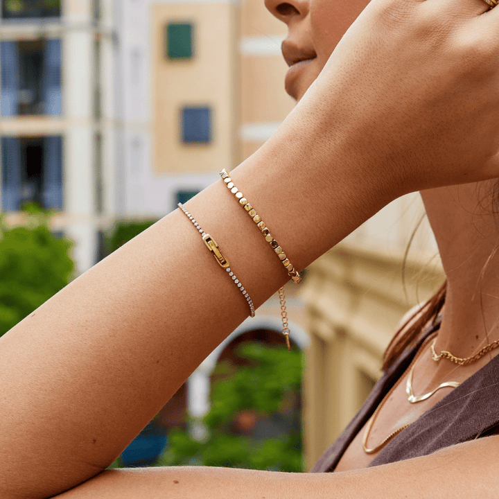 Gold Cube Bracelet