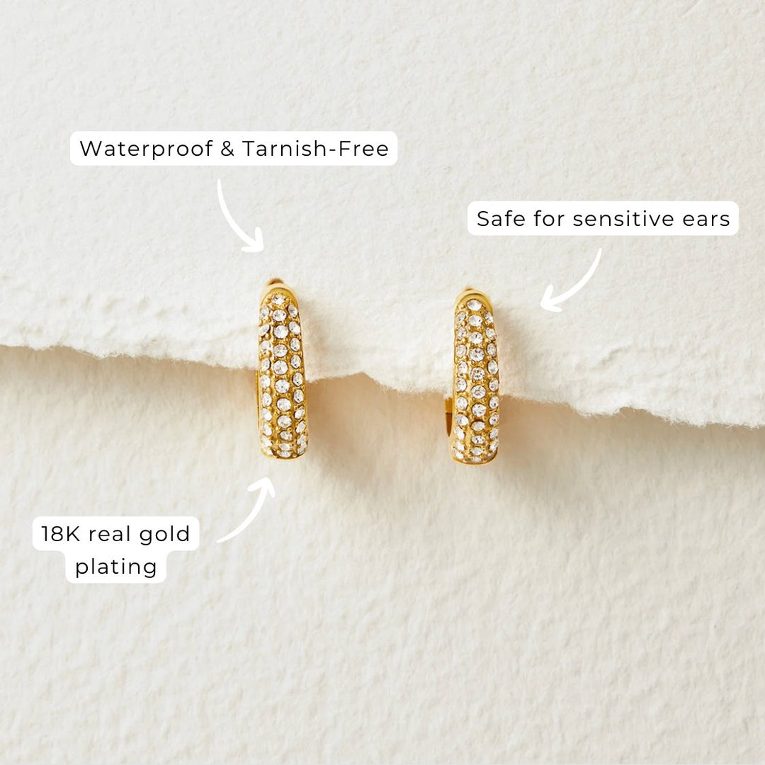 Crystal Hoop Earrings