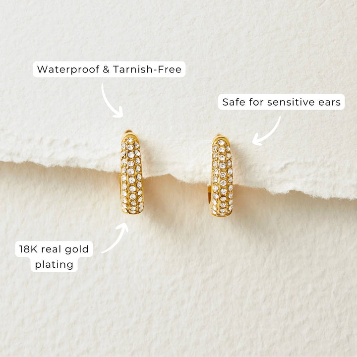 Crystal Hoop Earrings