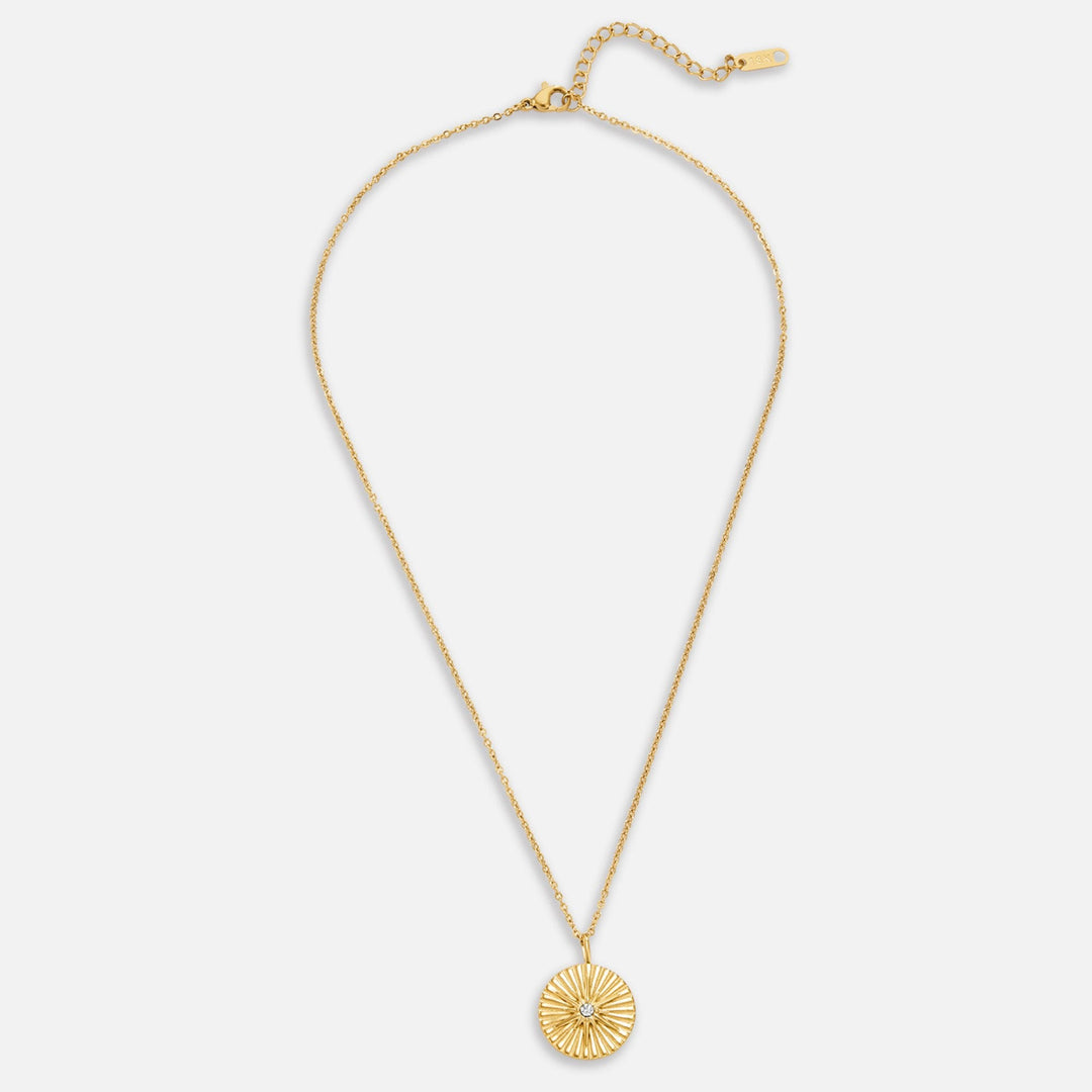 Unique Starburst Coin Necklace