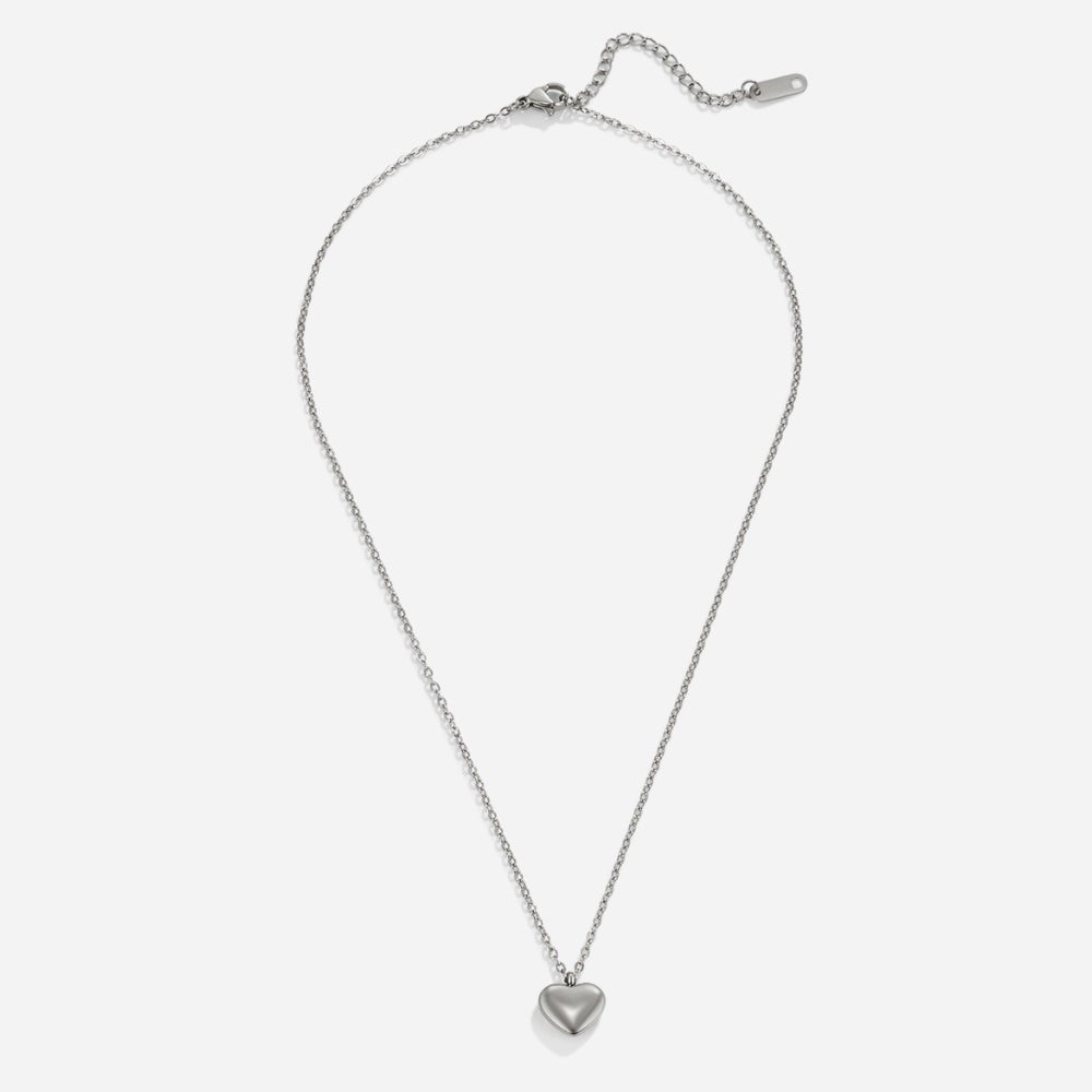 Full Heart Silver Necklace