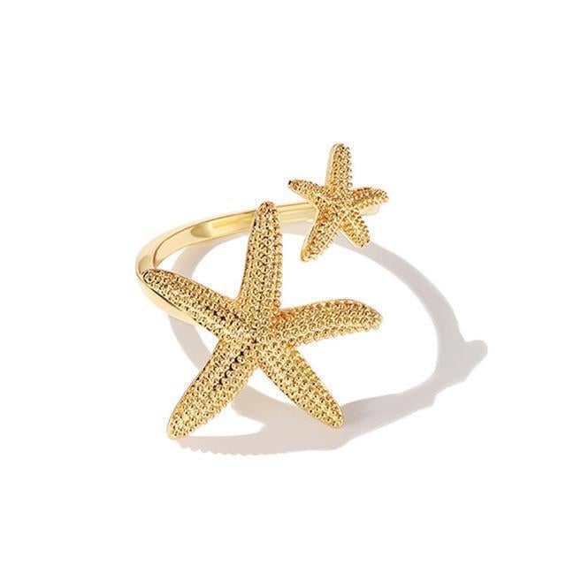 Beautiful double Beach Star Ring