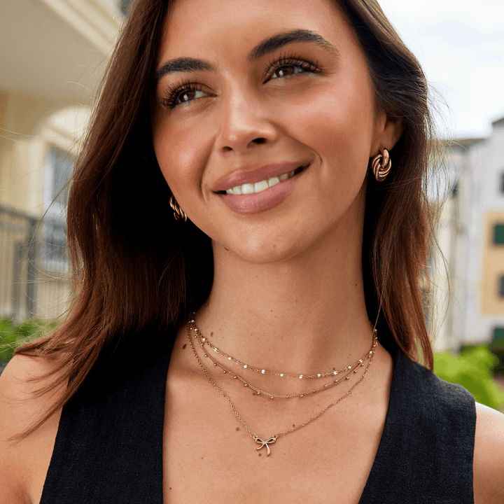 Serenity Bow Pendant Necklace