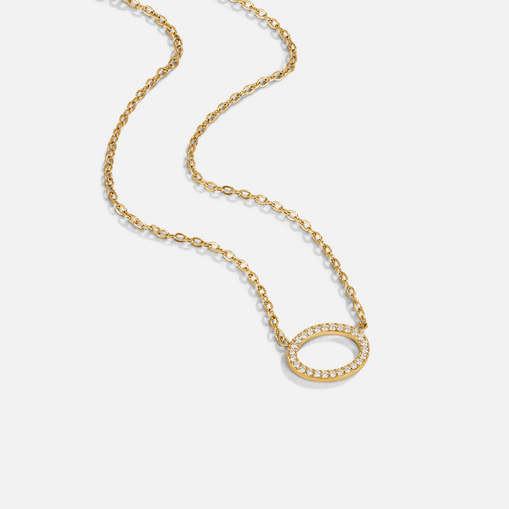 Oval Crystal Necklace