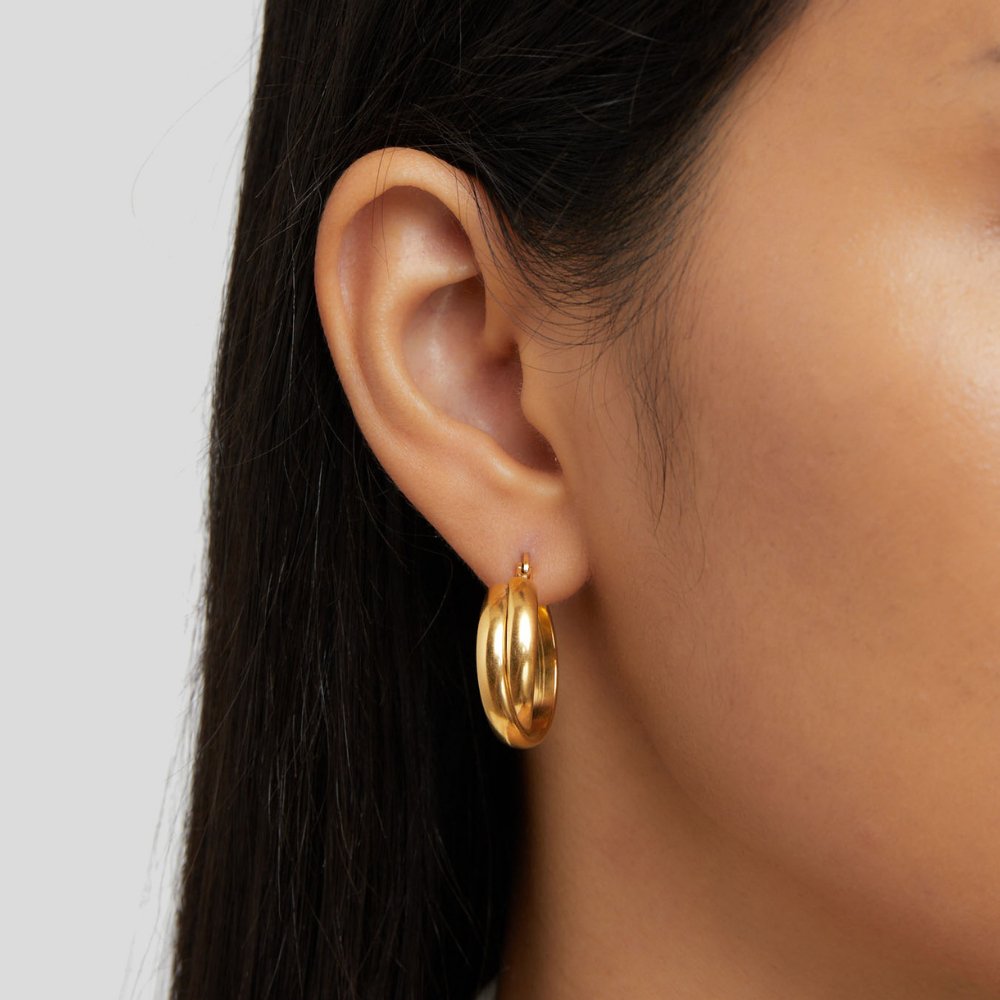 Nala Gold Hoop Earrings
