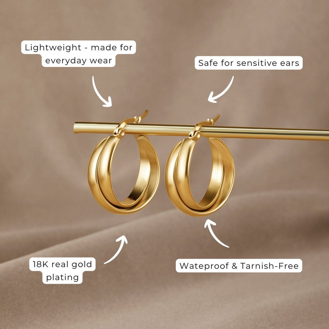 Nala Gold Hoop Earrings