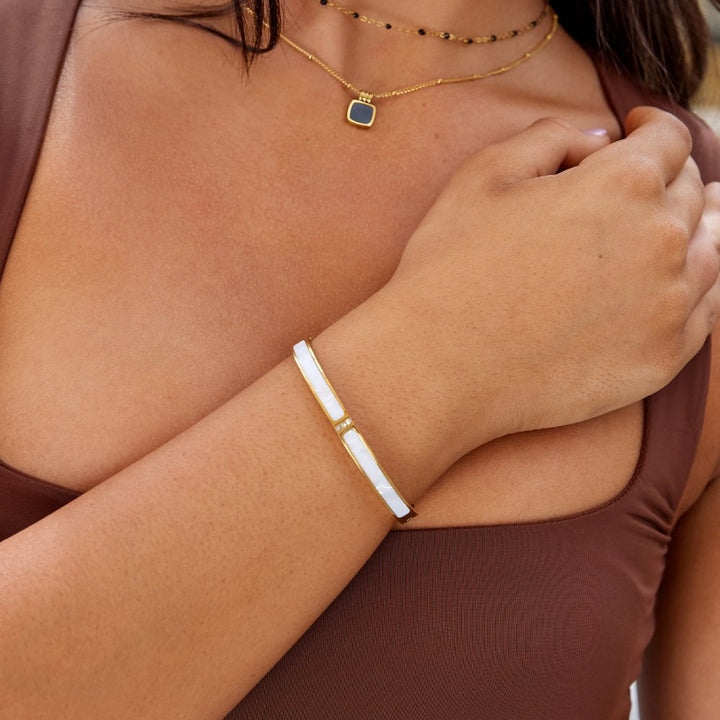 White Gold Bangle