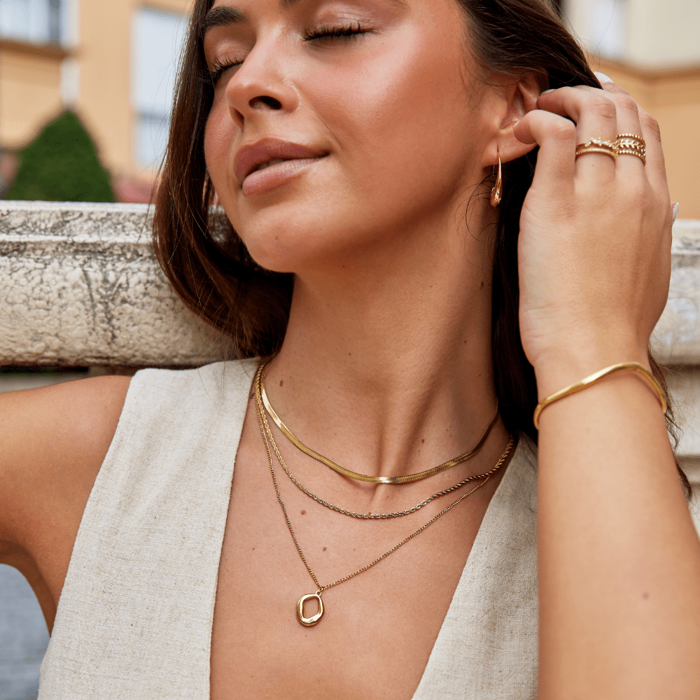 Geometric Gold Necklace